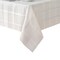 Threadmade Home Elegance Plaid Jacquard Tablecloth, White - 60"W x 144"L